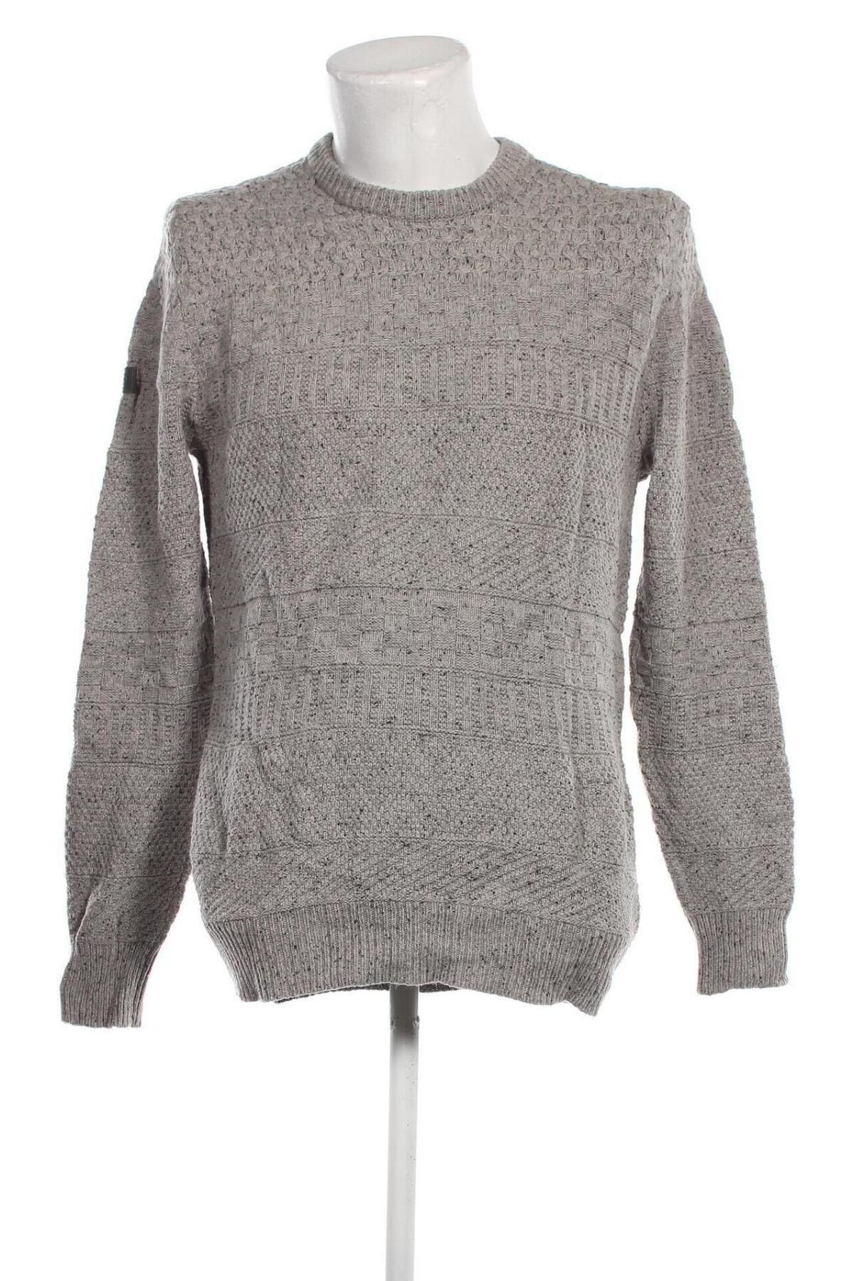 Мъжки пуловер Superdry, Размер XL, Цвят Сив, Цена 21,78 лв.