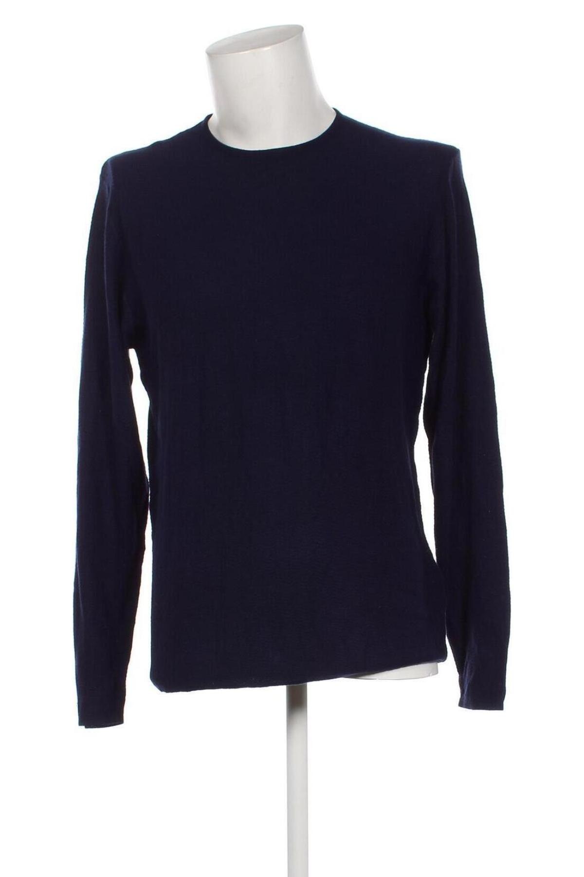 Мъжки пуловер Zara, Размер XL, Цвят Син, Цена 23,20 лв.