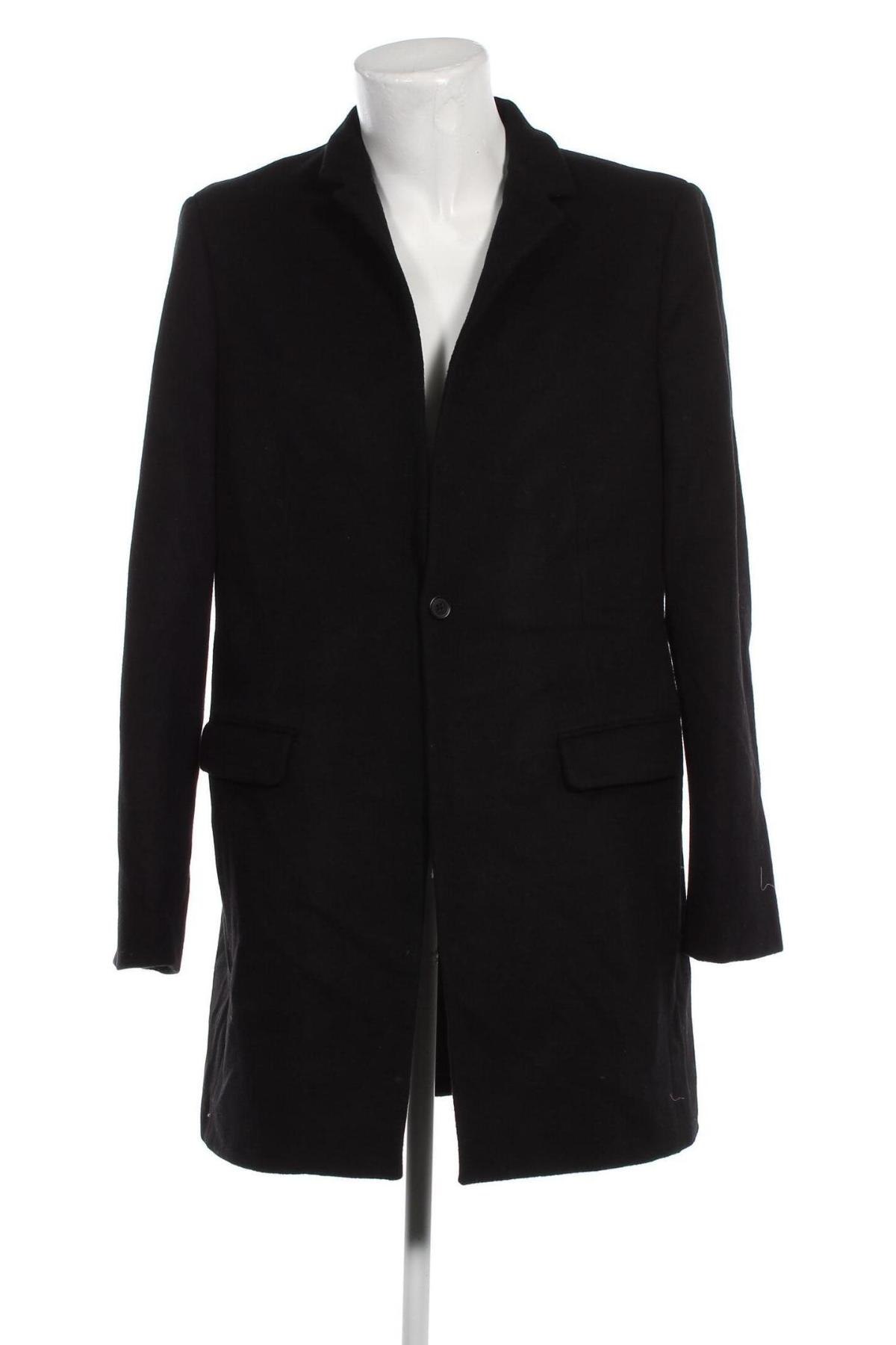 Мъжко палто AllSaints, Размер L, Цвят Черен, Цена 329,50 лв.