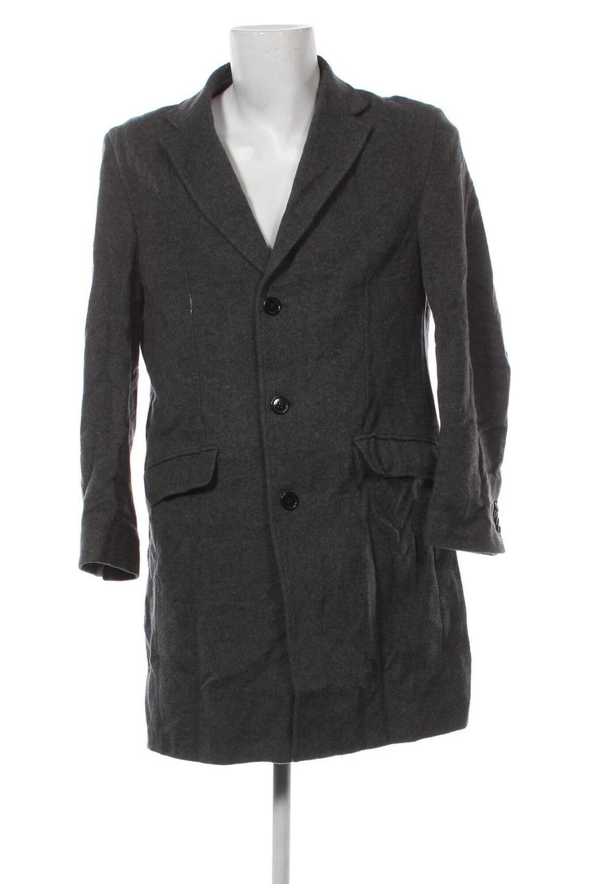 Мъжко палто Dressmann, Размер L, Цвят Сив, Цена 26,88 лв.