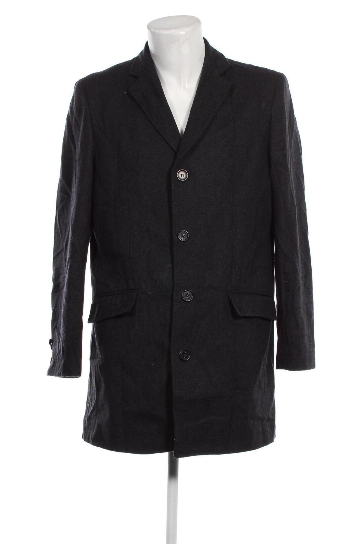 Ανδρικά παλτό Dressmann, Μέγεθος L, Χρώμα Γκρί, Τιμή 16,08 €
