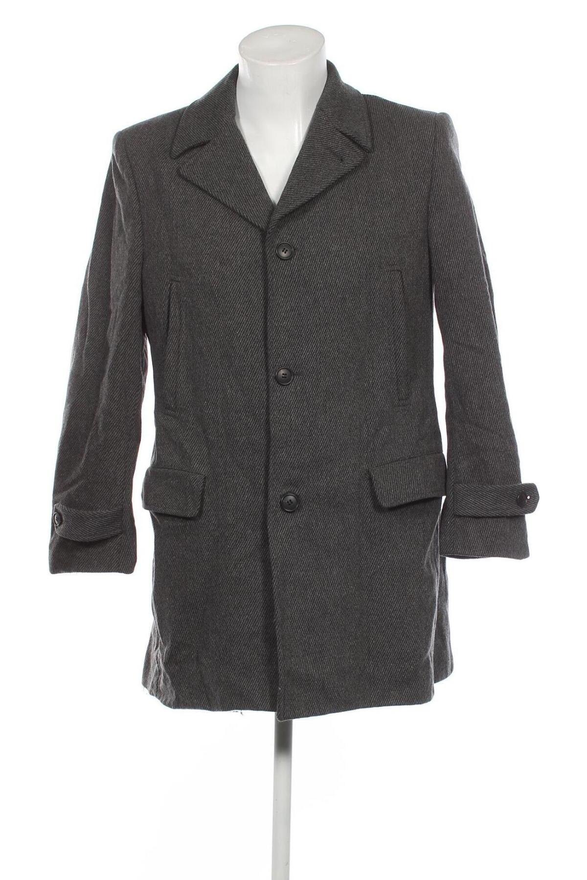 Ανδρικά παλτό Dressmann, Μέγεθος M, Χρώμα Γκρί, Τιμή 35,26 €