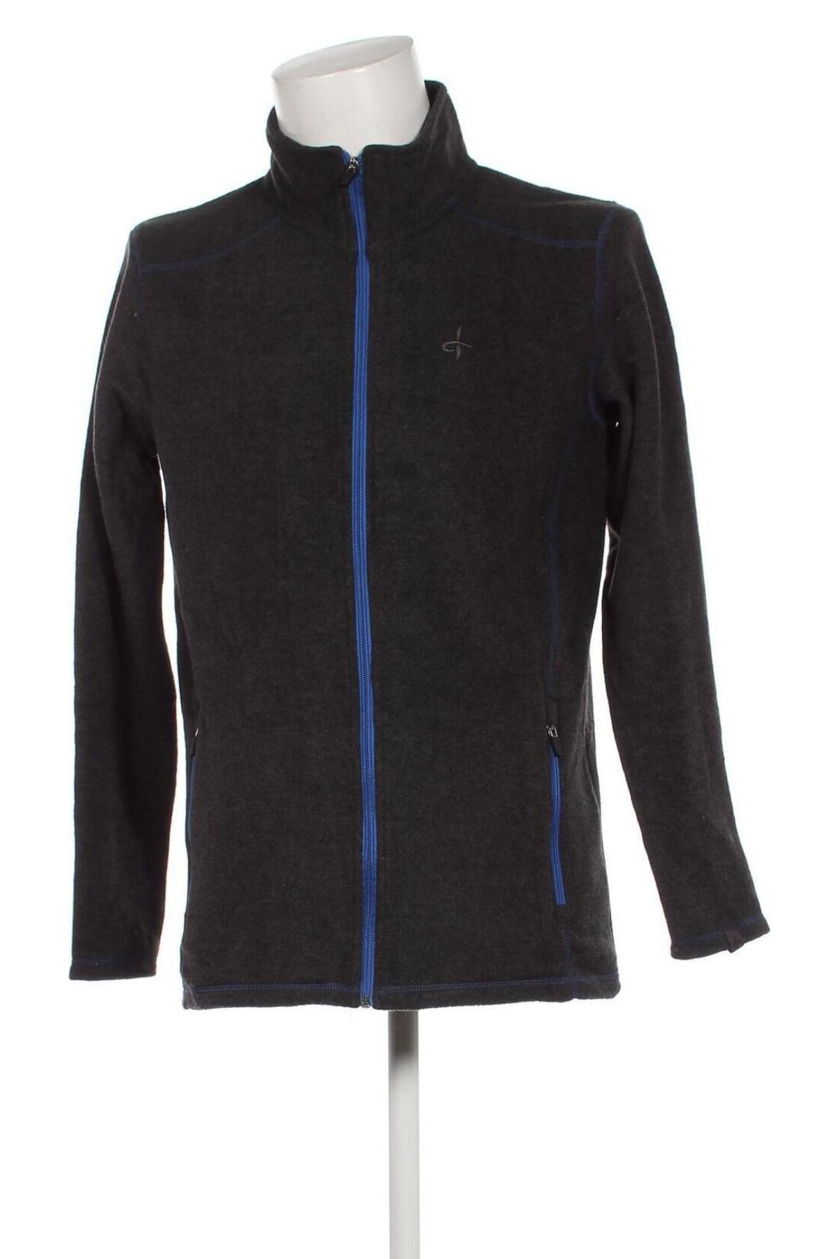 Ανδρική ζακέτα fleece Cross Sportswear, Μέγεθος M, Χρώμα Γκρί, Τιμή 11,69 €