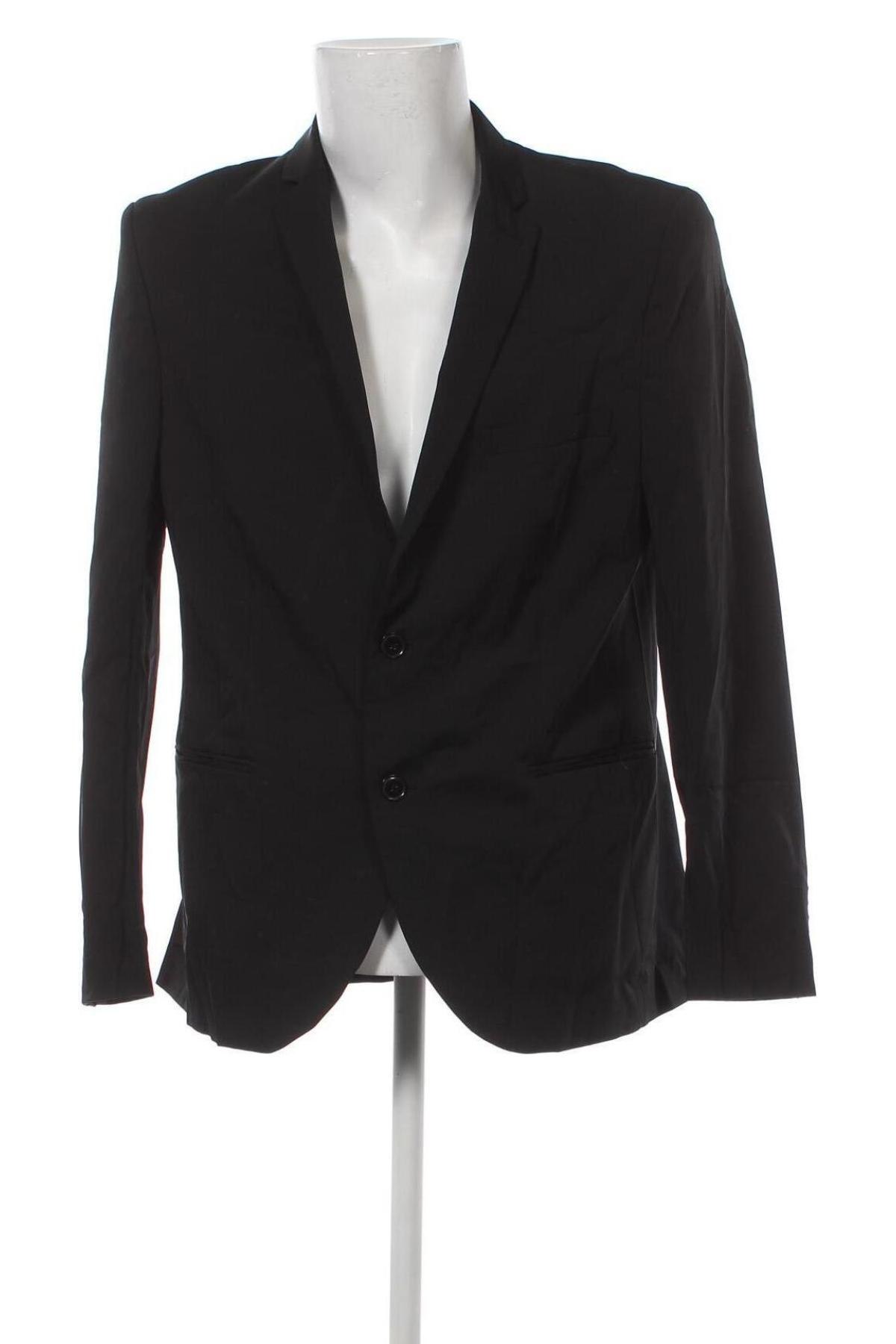 Мъжко сако Angelo Litrico, Размер XL, Цвят Черен, Цена 13,64 лв.