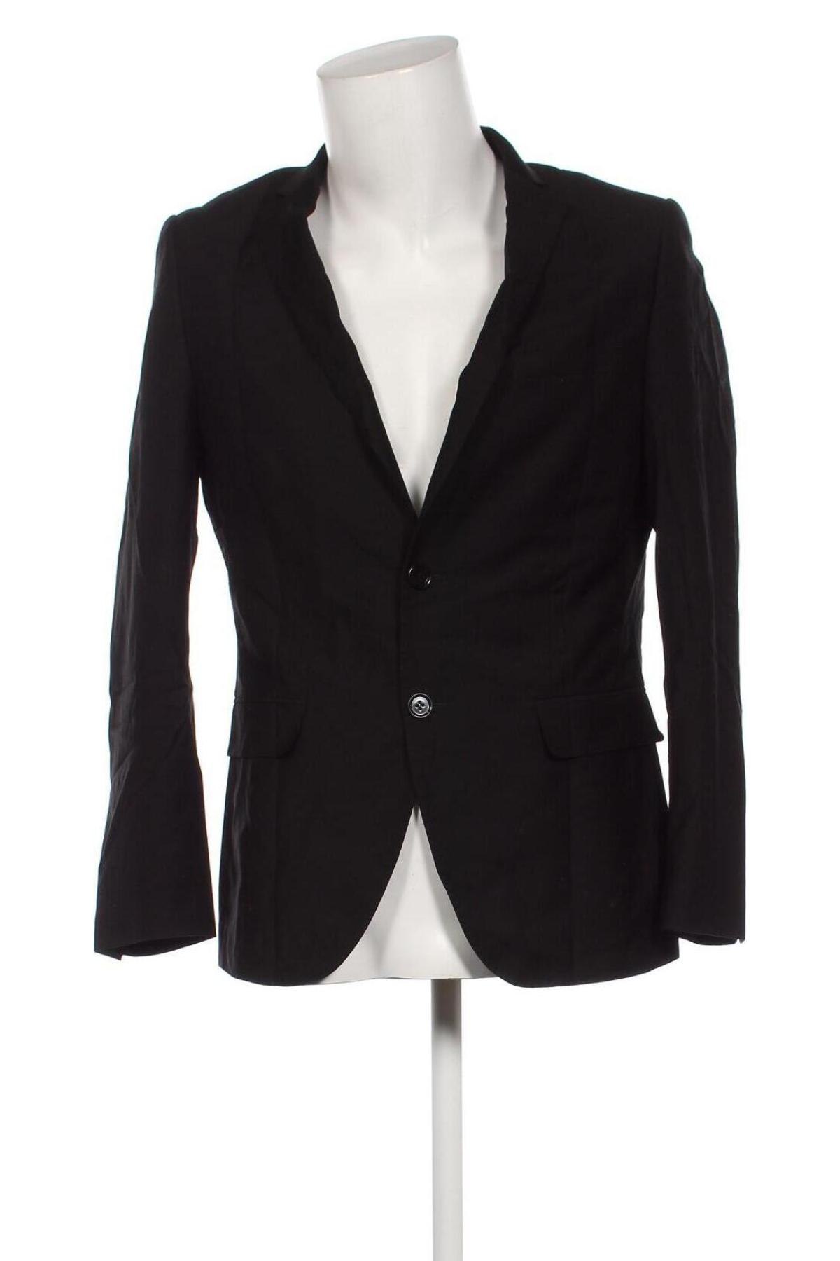 Ανδρικό σακάκι H&M, Μέγεθος M, Χρώμα Μαύρο, Τιμή 7,08 €