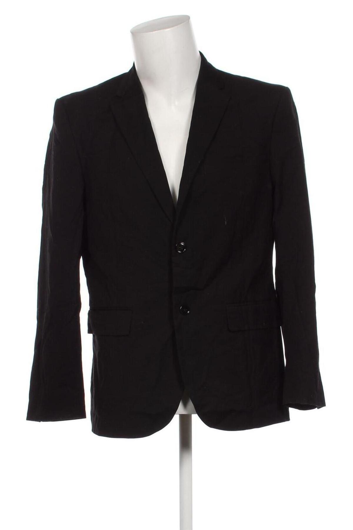 Мъжко сако H&M, Размер XL, Цвят Черен, Цена 44,00 лв.