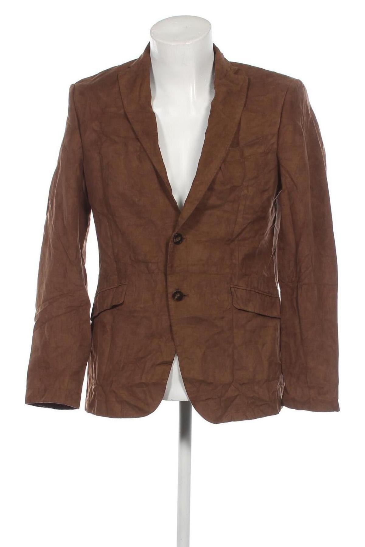 Ανδρικό σακάκι Zara Man, Μέγεθος M, Χρώμα  Μπέζ, Τιμή 24,12 €