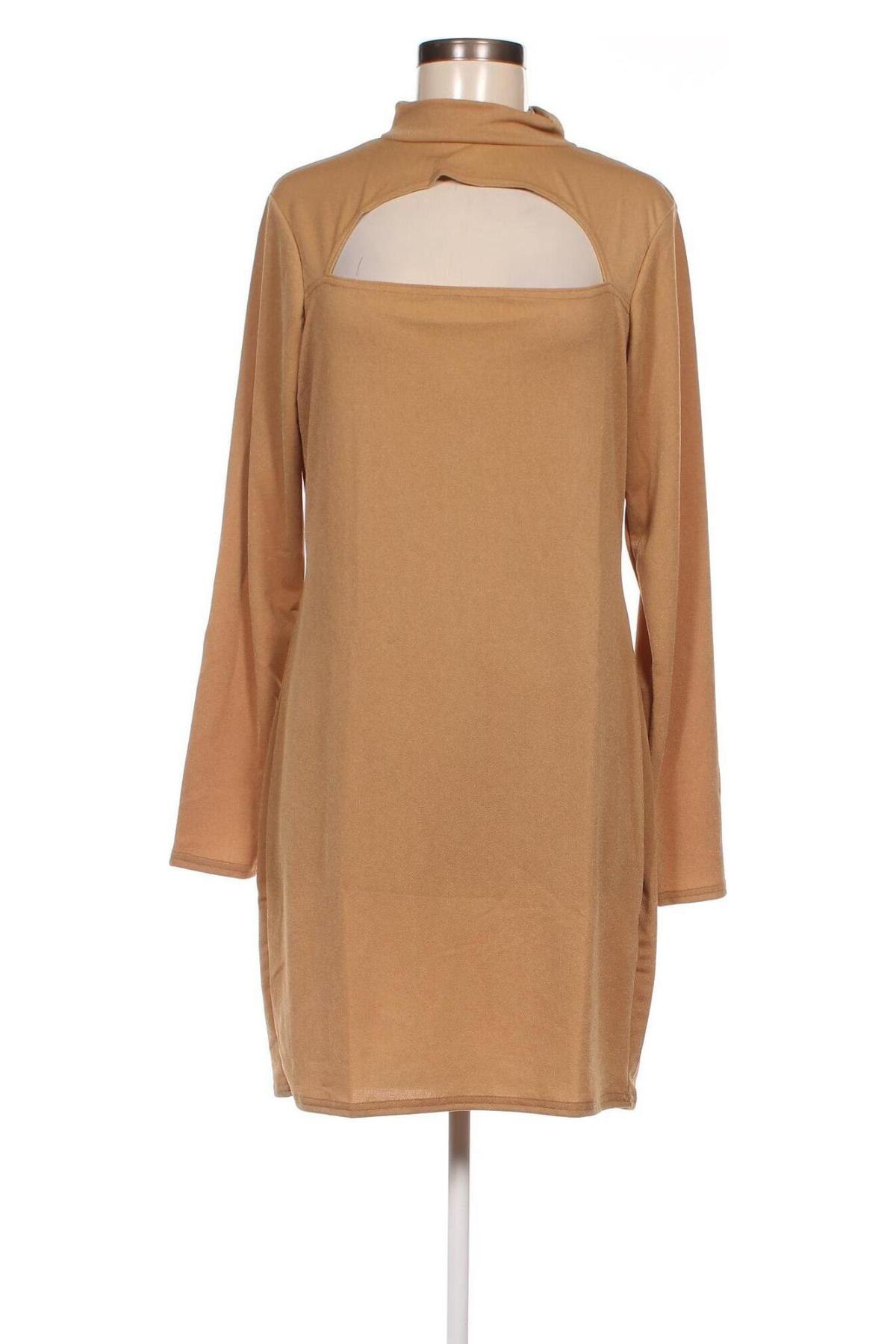 Kleid Boohoo, Größe XL, Farbe Beige, Preis 4,99 €