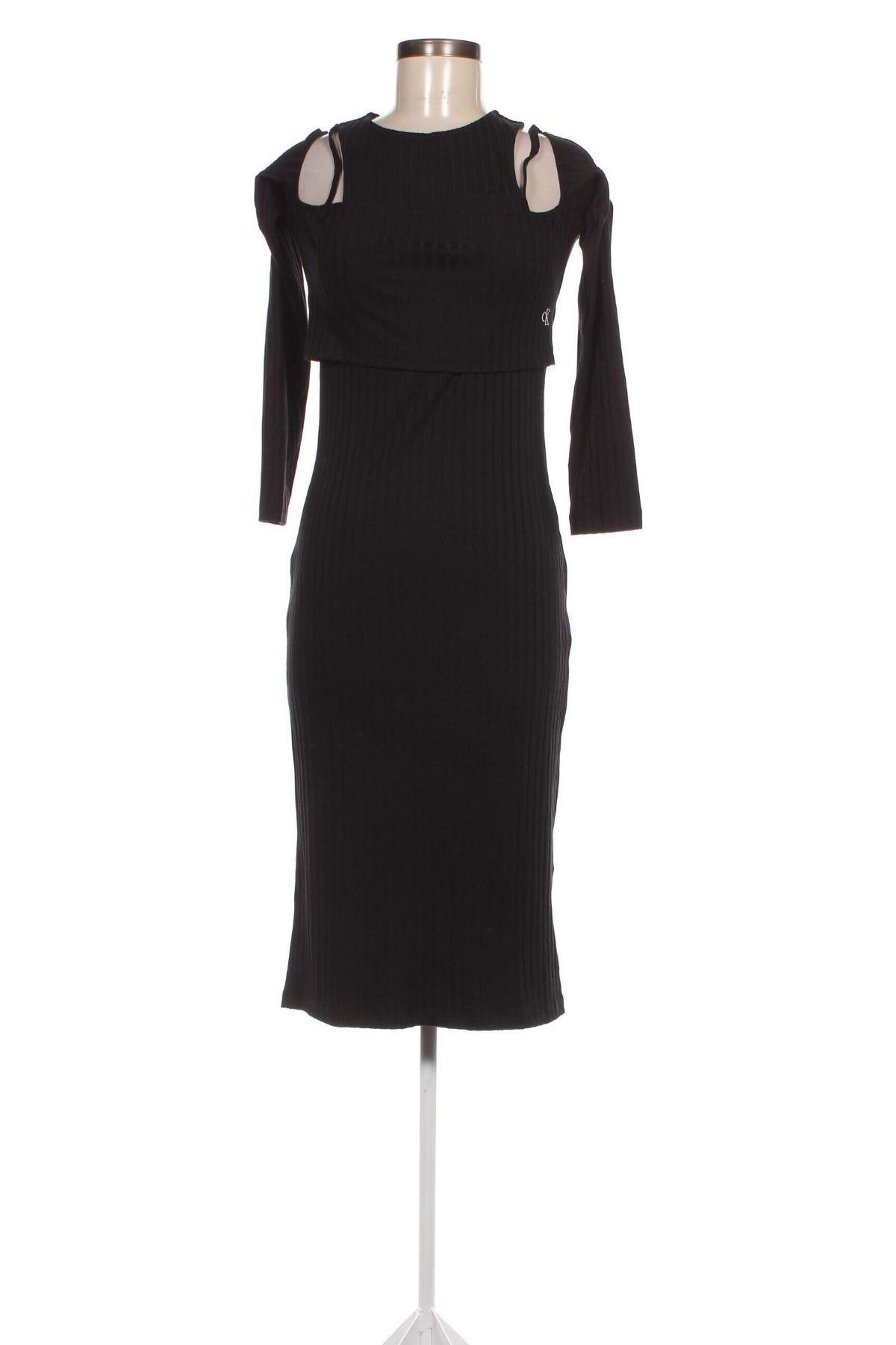 Rochie Calvin Klein Jeans, Mărime L, Culoare Negru, Preț 269,74 Lei