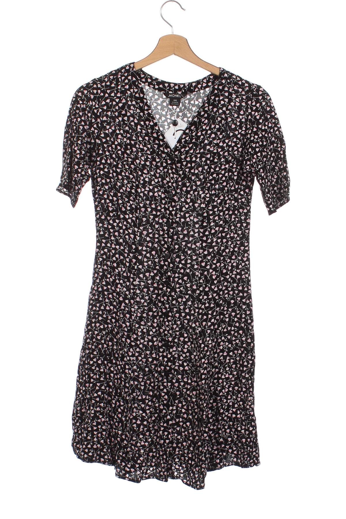 Kleid Monki, Größe XXS, Farbe Schwarz, Preis € 7,07