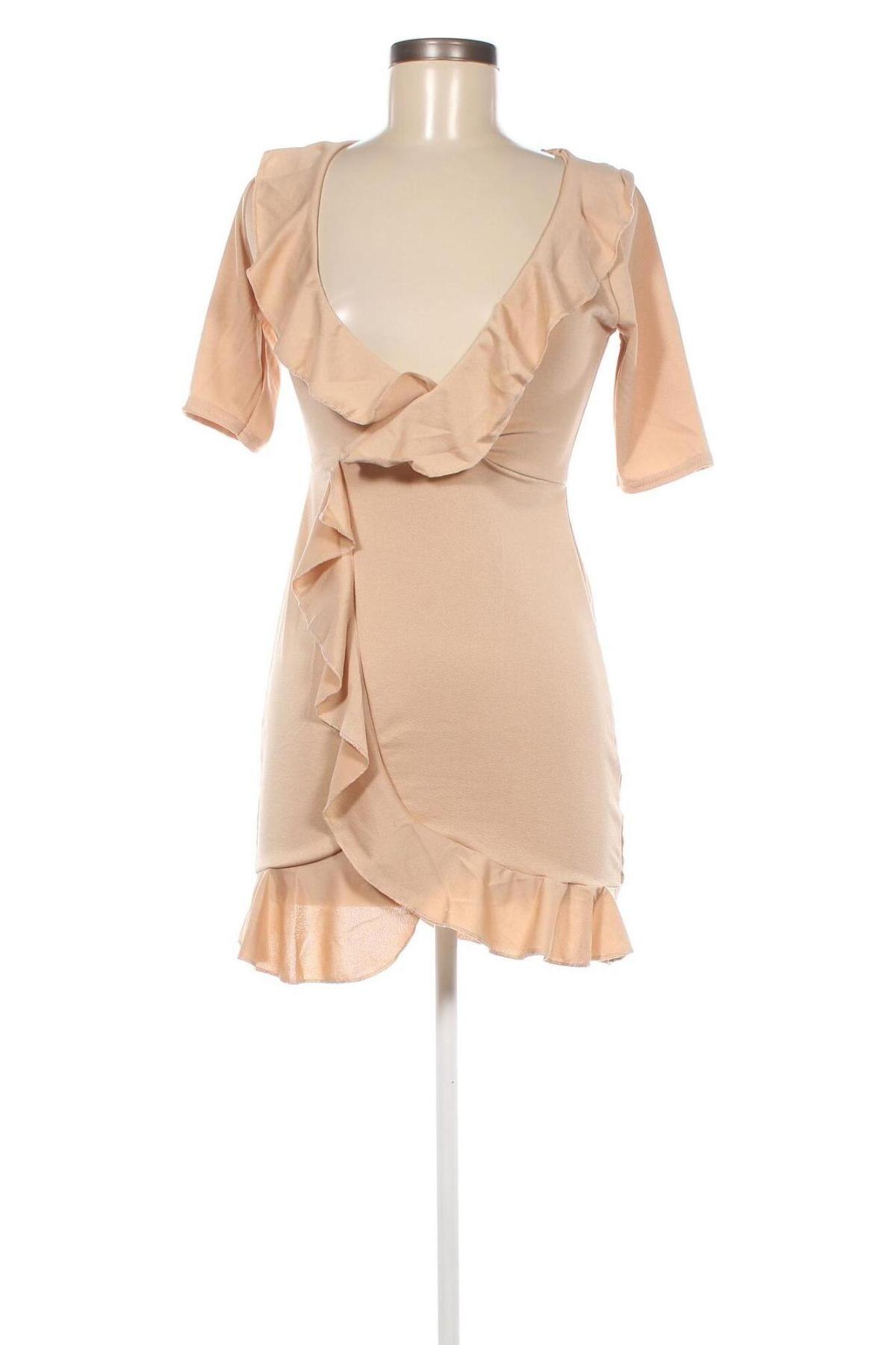 Kleid Pretty Little Thing, Größe S, Farbe Beige, Preis € 8,77