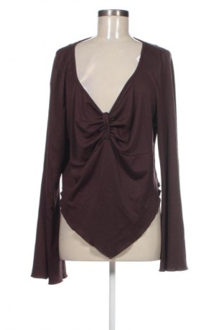 Damen Shirt SHEIN, Größe 4XL, Farbe Braun, Preis 3,99 €