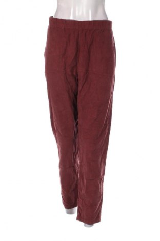 Pantaloni de velvet de femei Southern Cotton, Mărime XL, Culoare Roșu, Preț 38,99 Lei