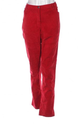 Pantaloni de velvet de femei Bpc Bonprix Collection, Mărime XL, Culoare Roșu, Preț 94,99 Lei