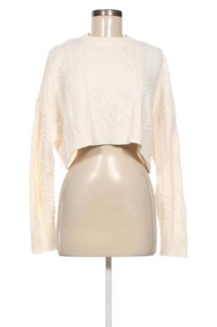 Pulover de femei Bershka, Mărime S, Culoare Alb, Preț 28,99 Lei