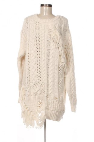 Дамски пуловер Zara Knitwear, Размер M, Цвят Екрю, Цена 27,99 лв.