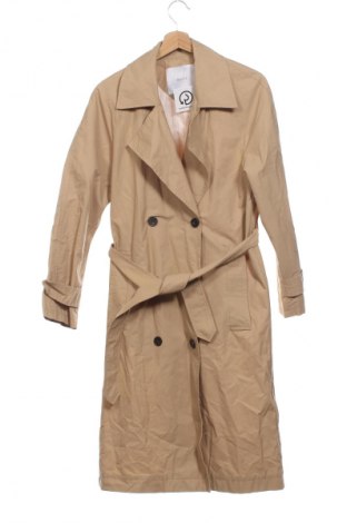 Damen Trenchcoat Bershka, Größe XS, Farbe Beige, Preis 35,00 €