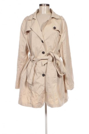 Damen Trenchcoat Sheego, Größe 3XL, Farbe Ecru, Preis 66,99 €