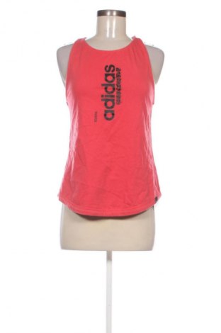 Damen Sporttop Adidas, Größe S, Farbe Rot, Preis € 12,79