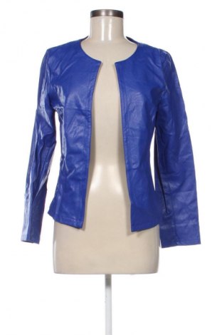 Damen Lederjacke Made In Italy, Größe M, Farbe Blau, Preis 30,99 €