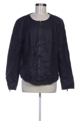 Damen Lederjacke Zizzi, Größe L, Farbe Blau, Preis 44,99 €