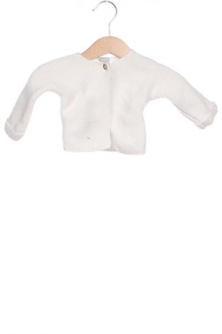 Παιδική ζακέτα Petit Bateau, Μέγεθος 2-3m/ 56-62 εκ., Χρώμα Λευκό, Τιμή 15,99 €