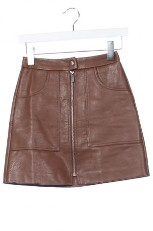 Fustă Stradivarius, Mărime XXS, Culoare Maro, Preț 48,47 Lei