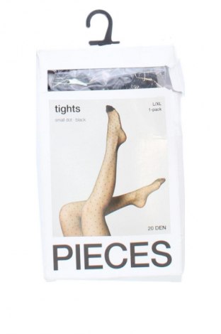 Rajstopy Pieces, Rozmiar L, Kolor Czarny, Cena 86,99 zł