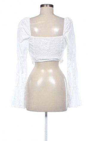 Bluză de femei Bershka, Mărime L, Culoare Alb, Preț 52,13 Lei