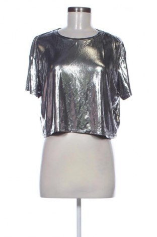 Dámska blúza H&M Divided, Veľkosť L, Farba Strieborná, Cena  10,00 €