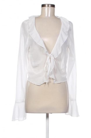 Damen Strickjacke H&M Divided, Größe L, Farbe Weiß, Preis 14,77 €