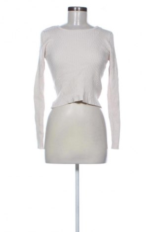 Pulover de femei Stradivarius, Mărime M, Culoare Ecru, Preț 51,99 Lei