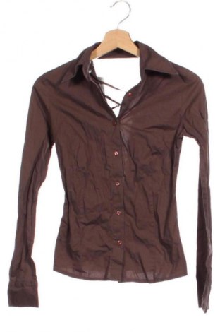 Γυναικείο πουκάμισο Amisu, Μέγεθος XS, Χρώμα Καφέ, Τιμή 13,00 €
