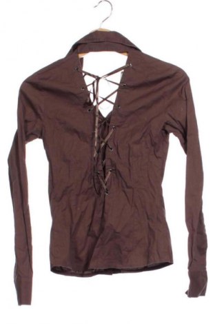 Γυναικείο πουκάμισο Amisu, Μέγεθος XS, Χρώμα Καφέ, Τιμή 13,00 €