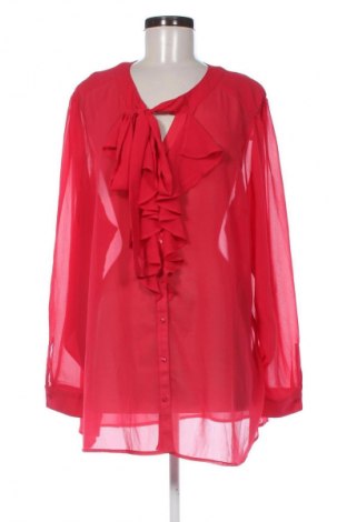Cămașă de femei Ellos, Mărime 3XL, Culoare Roșu, Preț 243,09 Lei