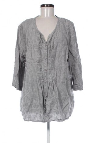 Γυναικείο πουκάμισο Ulla Popken, Μέγεθος XXL, Χρώμα Γκρί, Τιμή 18,99 €