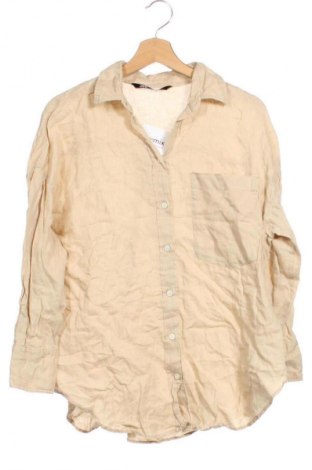 Damska koszula Zara, Rozmiar XS, Kolor Beżowy, Cena 37,99 zł
