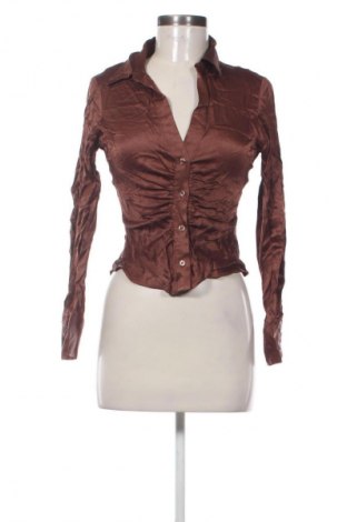 Дамска риза Zara, Размер M, Цвят Кафяв, Цена 8,18 €