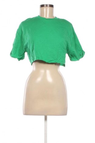 Damski T-shirt Bershka, Rozmiar XS, Kolor Zielony, Cena 28,99 zł