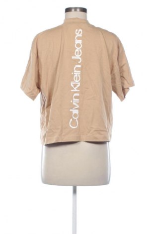 Damski T-shirt Calvin Klein Jeans, Rozmiar L, Kolor Beżowy, Cena 94,99 zł
