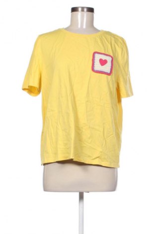 Damski T-shirt Camomilla, Rozmiar XL, Kolor Żółty, Cena 88,47 zł