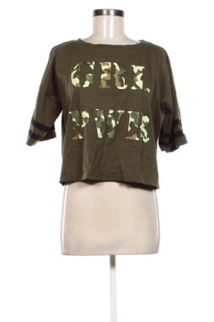 Γυναικείο t-shirt Mshll Girl, Μέγεθος XL, Χρώμα Πράσινο, Τιμή 8,68 €