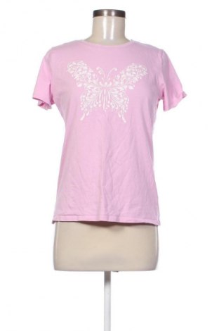 Damski T-shirt Sinsay, Rozmiar M, Kolor Różowy, Cena 48,23 zł