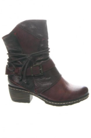 Damskie botki Rieker, Rozmiar 34, Kolor Czerwony, Cena 164,99 zł