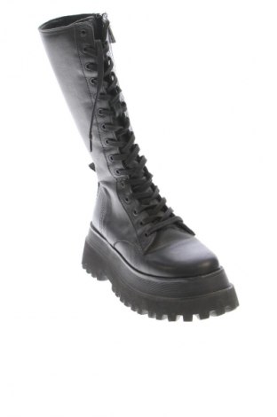 Damskie kozaki Zara, Rozmiar 35, Kolor Czarny, Cena 310,79 zł