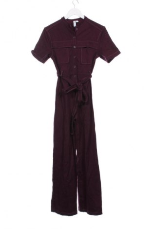 Damski długi kombinezon & Other Stories, Rozmiar XS, Kolor Fioletowy, Cena 96,99 zł