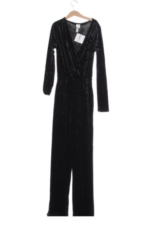 Дамски дълъг гащеризон H&M, Размер XS, Цвят Черен, Цена 25,00 €