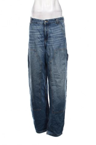Damskie jeansy Bershka, Rozmiar XL, Kolor Niebieski, Cena 62,99 zł