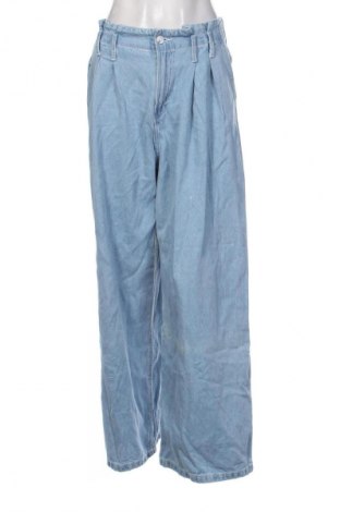 Blugi de femei Bershka, Mărime XL, Culoare Albastru, Preț 78,20 Lei