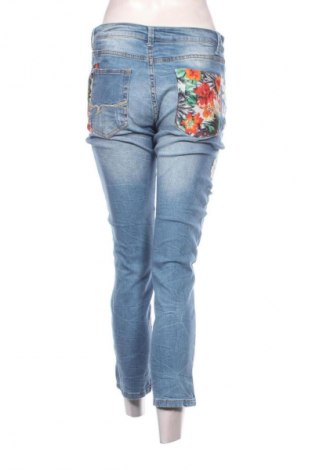 Damskie jeansy Desigual, Rozmiar XL, Kolor Niebieski, Cena 175,99 zł